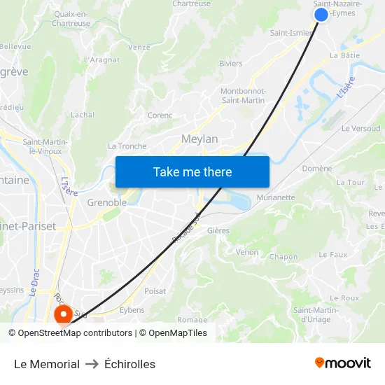 Le Memorial to Échirolles map