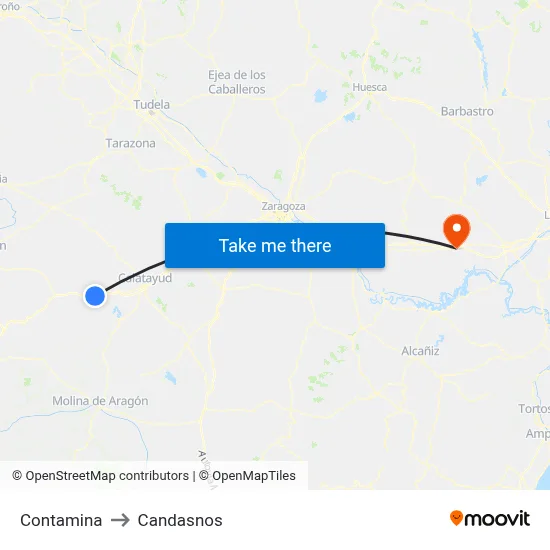 Contamina to Candasnos map