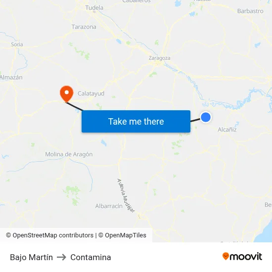 Bajo Martín to Contamina map