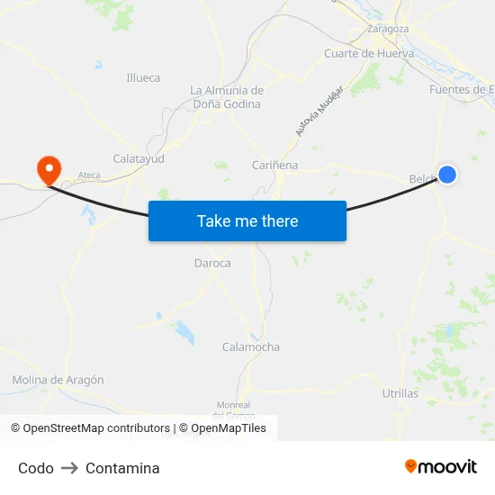 Codo to Contamina map