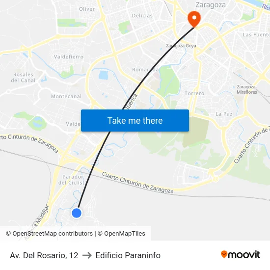 Av. Del Rosario, 12 to Edificio Paraninfo map