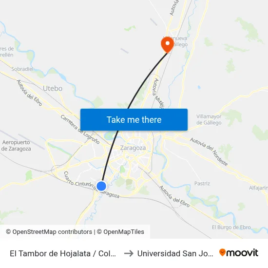 El Tambor de Hojalata / Colegio to Universidad San Jorge map