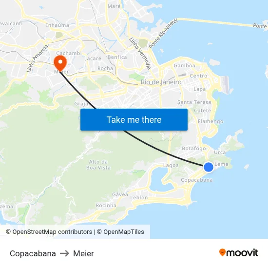 Copacabana to Meier map