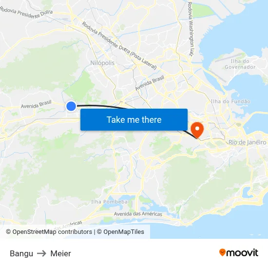 Bangu to Meier map