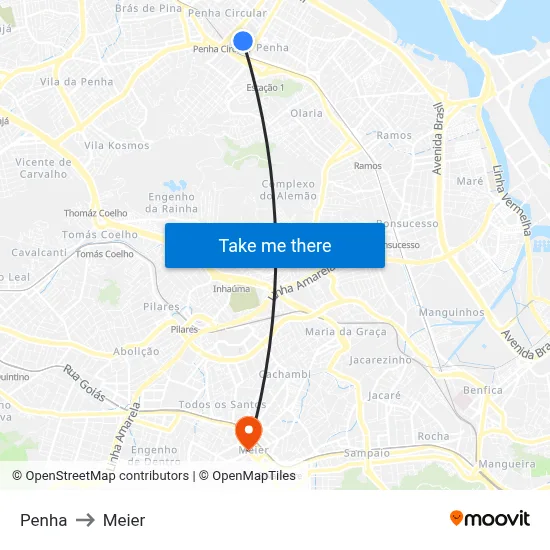 Penha to Meier map