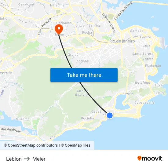Leblon to Meier map