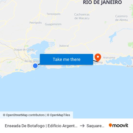 Enseada De Botafogo | Edifício Argentina to Saquarema map