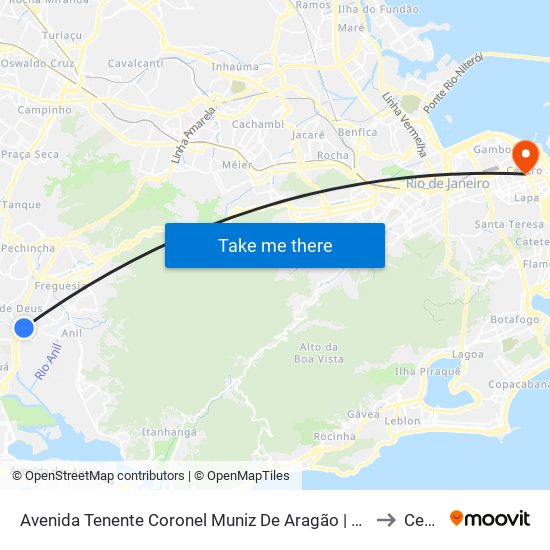 Avenida Tenente Coronel Muniz De Aragão | Marmoraria Mardil to Centro map