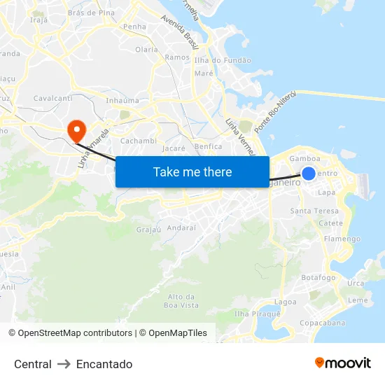 Central to Encantado map