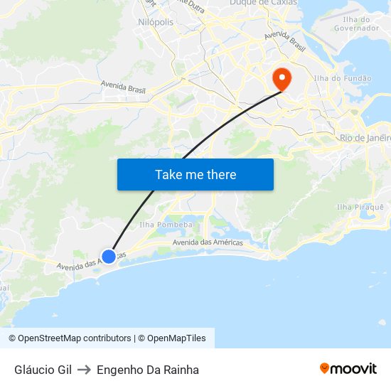 Gláucio Gil to Engenho Da Rainha map