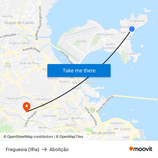 Freguesia (Ilha) to Abolição map