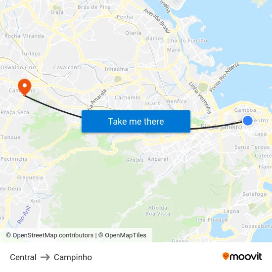 Central to Campinho map