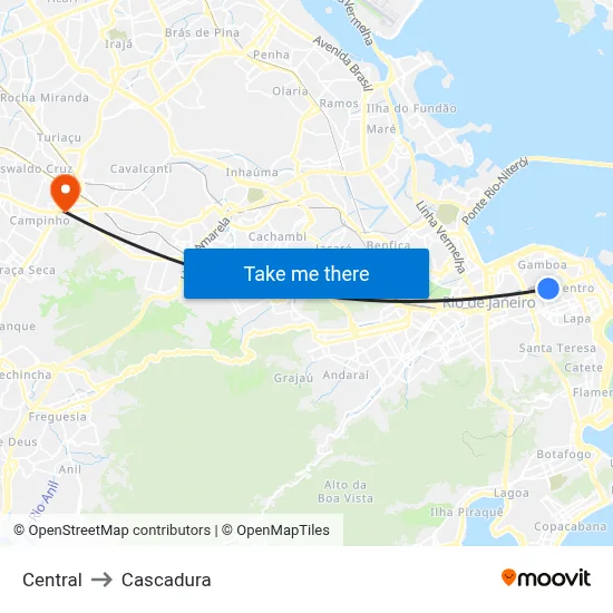 Central to Cascadura map