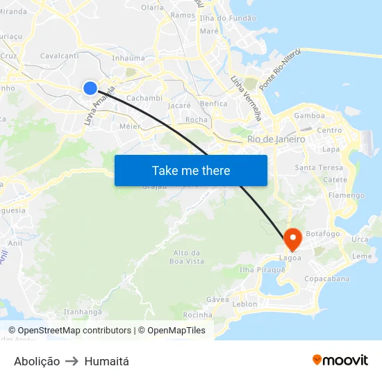 Abolição to Humaitá map