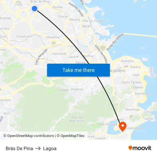 Brás De Pina to Lagoa map