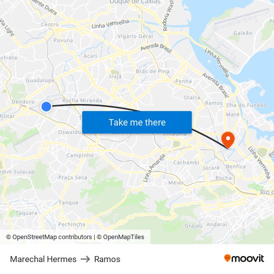 Marechal Hermes to Ramos map