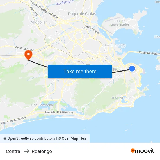 Central to Realengo map