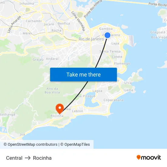 Central to Rocinha map