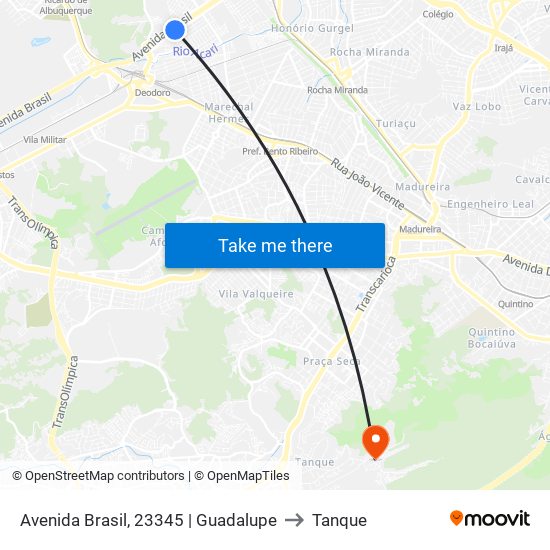 Avenida Brasil, 23345 | Guadalupe to Tanque map