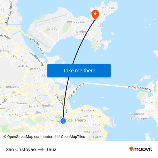 São Cristóvão to Tauá map
