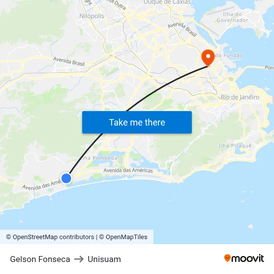 Gelson Fonseca to Unisuam map