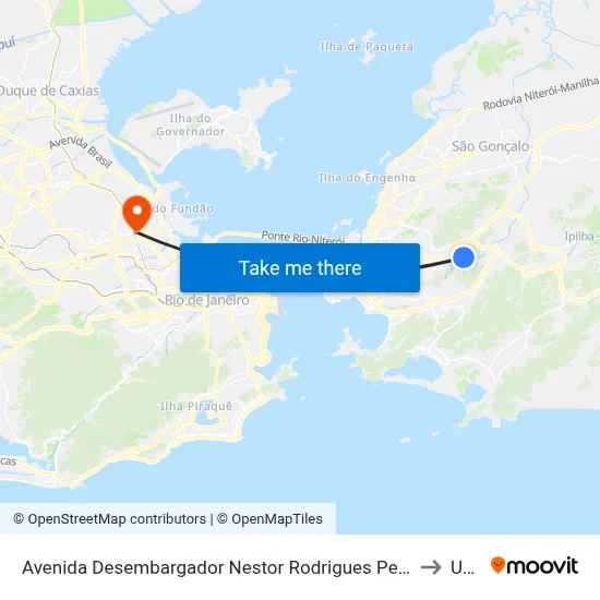 Avenida Desembargador Nestor Rodrigues Perlingeiro 982 Santa Bárbara Niterói - Rio De Janeiro 21141 Brasil to Unisuam map