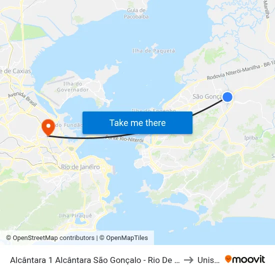 Alcântara 1 Alcântara São Gonçalo - Rio De Janeiro 24452 Brasil to Unisuam map