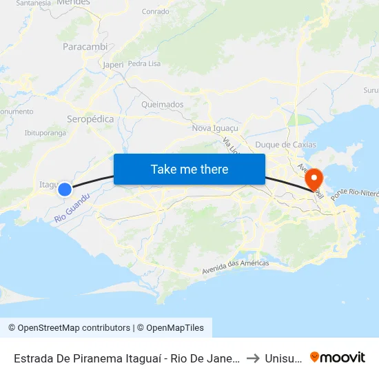 Estrada De Piranema Itaguaí - Rio De Janeiro Brasil to Unisuam map