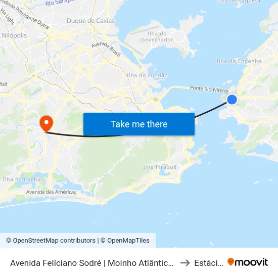 Avenida Felíciano Sodré | Moinho Atlântico / Porto De Niterói to Estácio R9 map