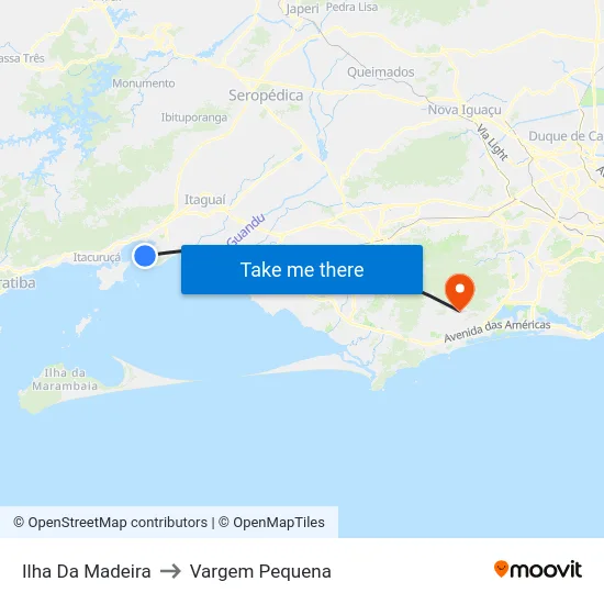 Ilha Da Madeira to Vargem Pequena map