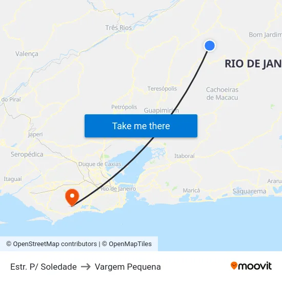 Estr. P/ Soledade to Vargem Pequena map
