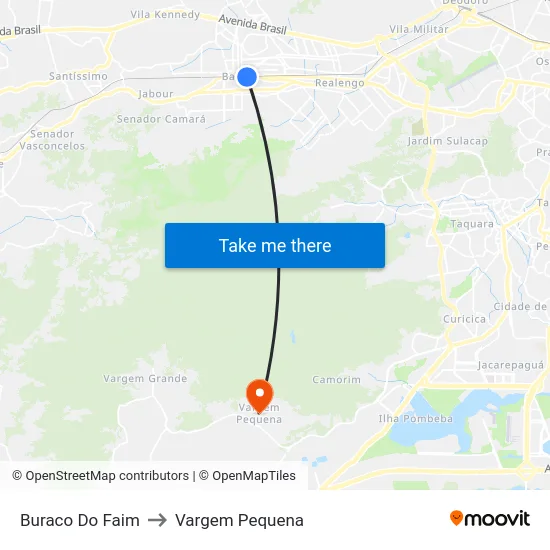 Buraco Do Faim to Vargem Pequena map