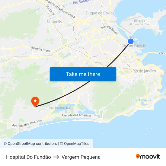 Hospital Do Fundão to Vargem Pequena map