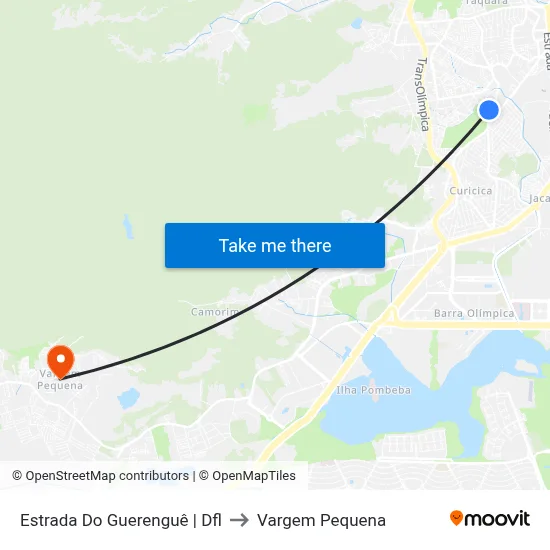Estrada Do Guerenguê | Dfl to Vargem Pequena map