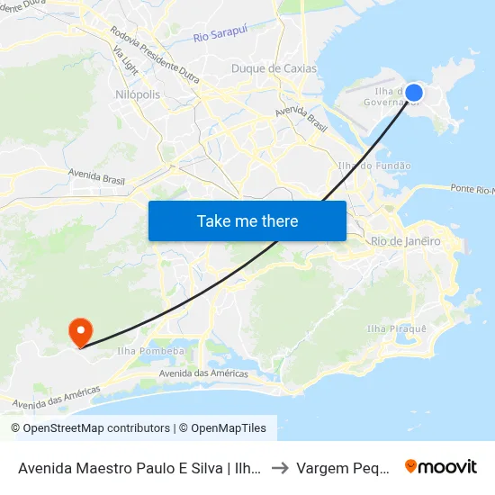 Avenida Maestro Paulo E Silva | Ilha Plaza to Vargem Pequena map