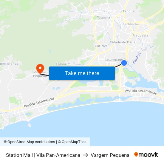 Station Mall | Vila Pan-Americana to Vargem Pequena map