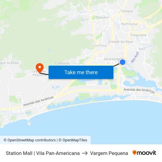 Station Mall | Vila Pan-Americana to Vargem Pequena map
