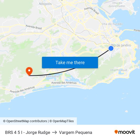 BRS 4 5 I - Jorge Rudge to Vargem Pequena map