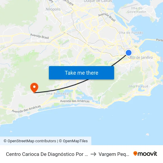Centro Carioca De Diagnóstico Por Imagem to Vargem Pequena map