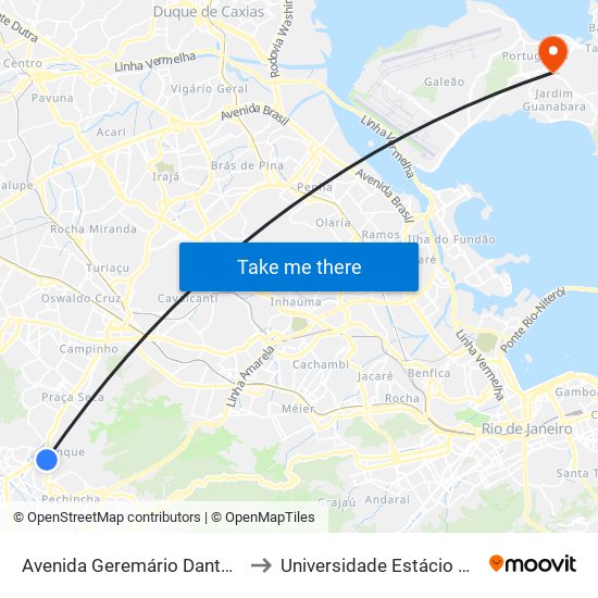 Avenida Geremário Dantas | Intercontinental Tanque to Universidade Estácio De Sá Ilha Do Governador map