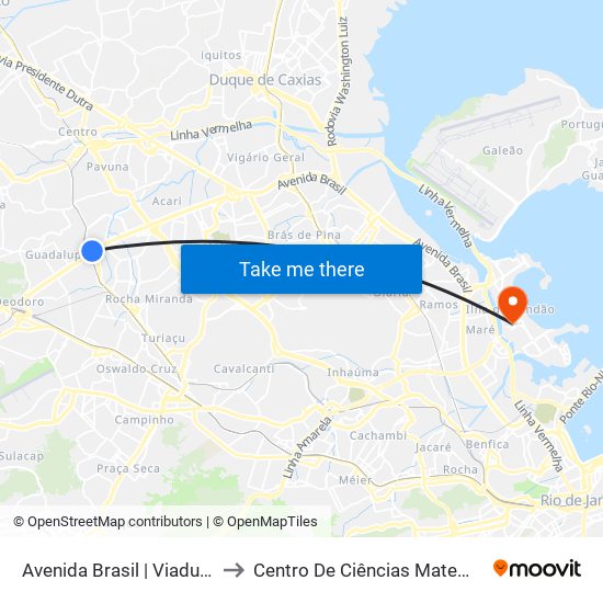 Avenida Brasil | Viaduto De Barros Filho to Centro De Ciências Matemáticas E Da Natureza map