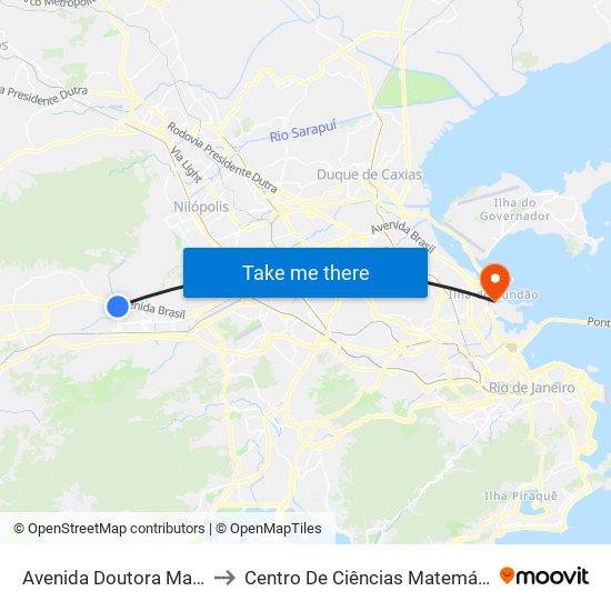 Avenida Doutora Maria Estrela, 250 to Centro De Ciências Matemáticas E Da Natureza map