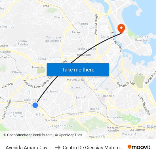 Avenida Amaro Cavalcanti, 777-893 to Centro De Ciências Matemáticas E Da Natureza map