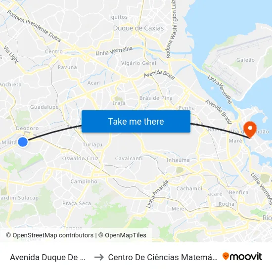 Avenida Duque De Caxias, 626-782 to Centro De Ciências Matemáticas E Da Natureza map