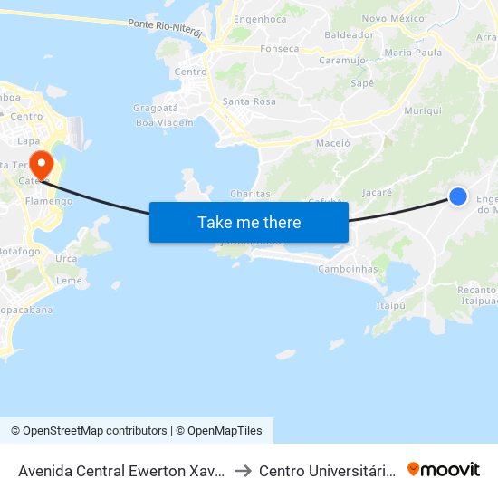 Avenida Central Ewerton Xavier 2737 to Centro Universitário Ibmr map