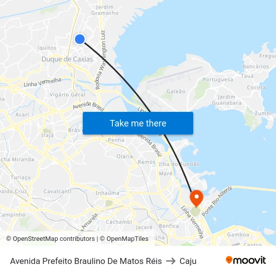 Avenida Prefeito Braulino De Matos Réis to Caju map