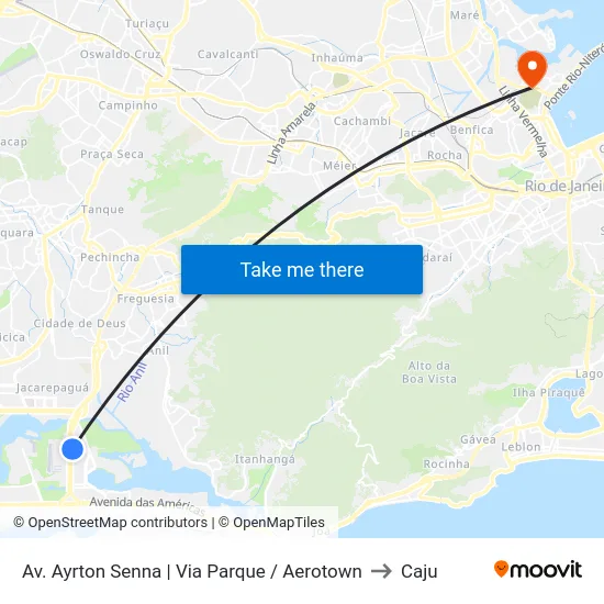 Av. Ayrton Senna | Via Parque / Aerotown to Caju map
