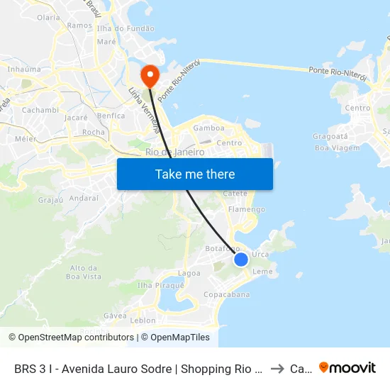 BRS 3 I - Avenida Lauro Sodre | Shopping Rio Sul to Caju map