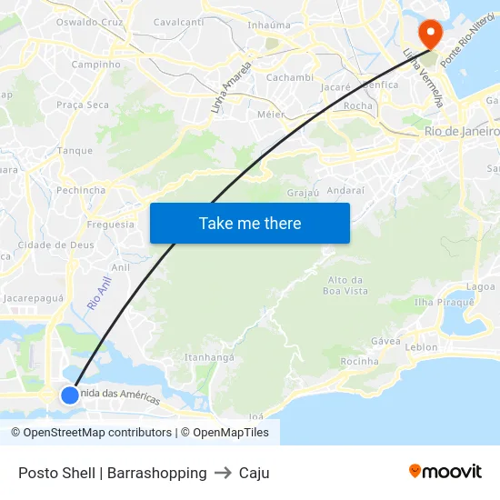 Posto Shell | Barrashopping to Caju map