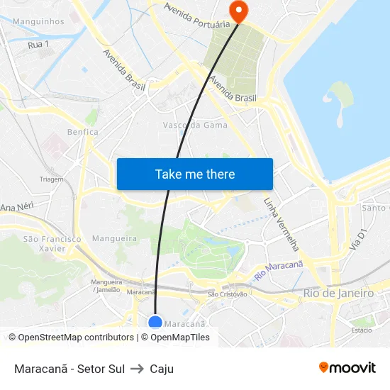 Rua Professor Eurico Rabelo | Maracanã - Setor Sul to Caju map